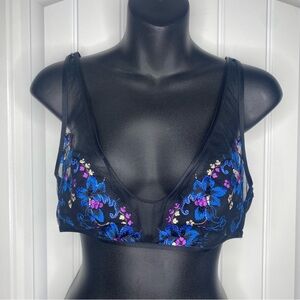 Savage X Fenty Wallflower Bralette Floral Embroidered Size Medium NWT